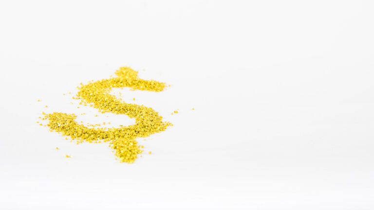 Guld som blir ett dollartecken